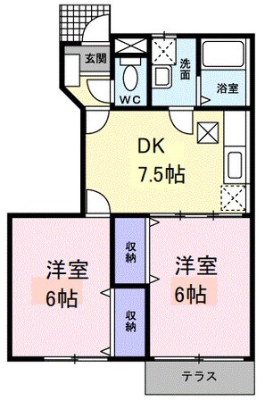 Primrose Hill Ａの物件間取画像